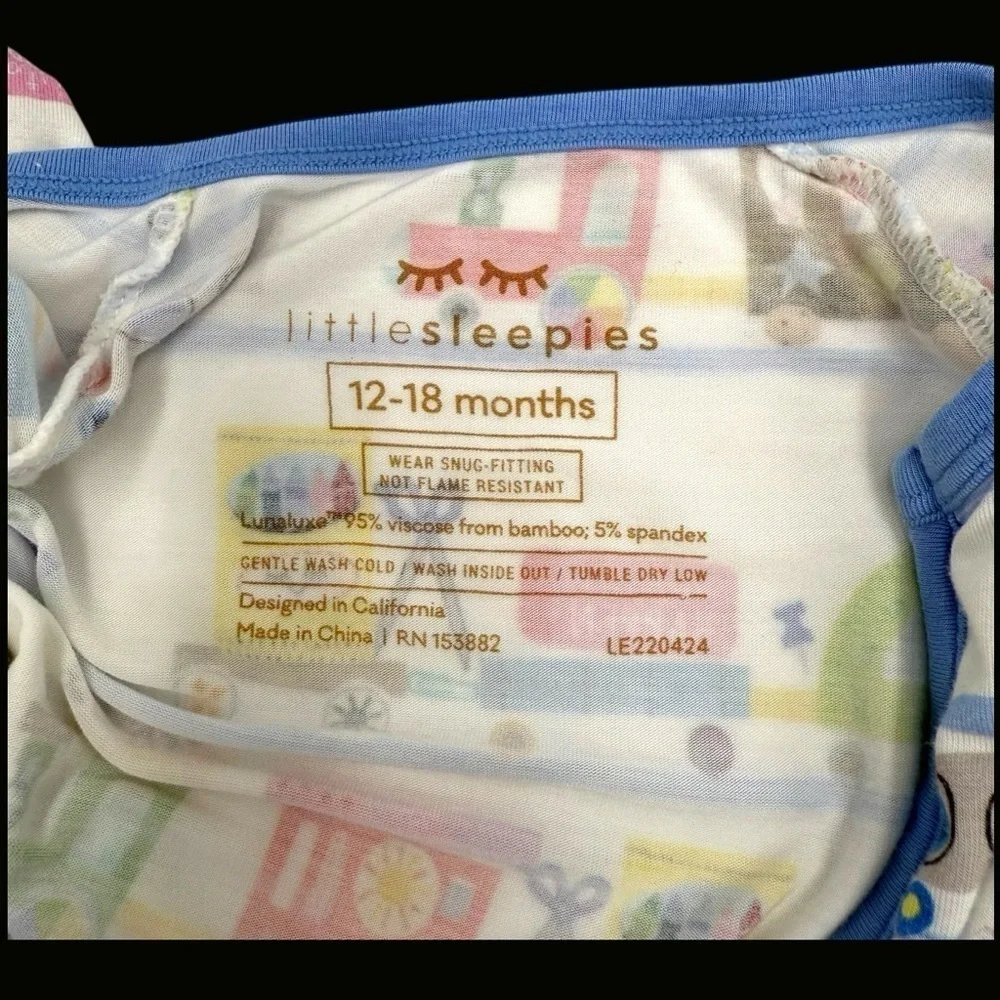 Little Sleepies Limited Edition Education Express Zippy Unisex Footie 12-18M